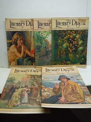 Lot of 5 "The Literary Digest" Magazines from August 1931.