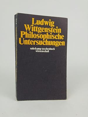 Imagen del vendedor de Philosophische Untersuchungen Ludwig Wittgenstein a la venta por ANTIQUARIAT Franke BRUDDENBOOKS