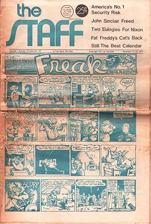 The Staff #15 12/17/1971-famous counter culture underground newspaper-Freak Bros. cover-FR/G