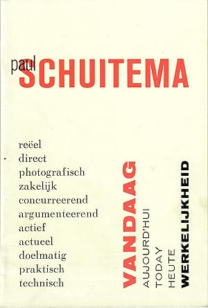 Imagen del vendedor de Paul Schuitema a la venta por Robin Bledsoe, Bookseller (ABAA)