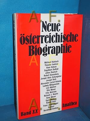 Imagen del vendedor de Neue sterreichische Biographie ab 1815 Band 20, 19 Beitrge a la venta por Antiquarische Fundgrube e.U.