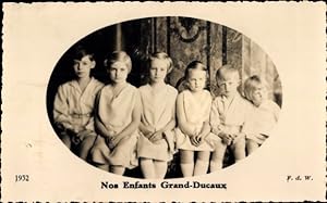 Ansichtskarte / Postkarte Nos Enfants Grand Ducaux, Adel Luxemburg
