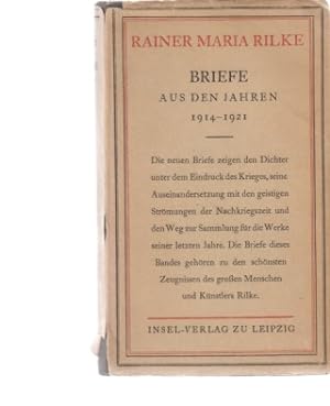 Briefe aus den Jahren 1914-1921. Hrsg. von Ruth Sieber-Rilke und Carl Sieber.