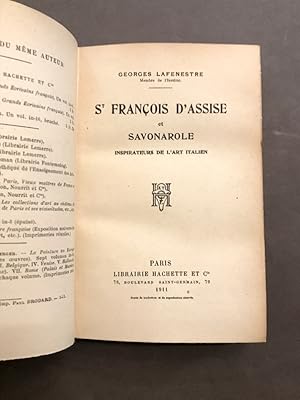 St. François d'Assise et Savonarole inspirateurs de l'art italien.