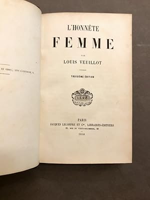 L'Honnête femme. Troisième édition.