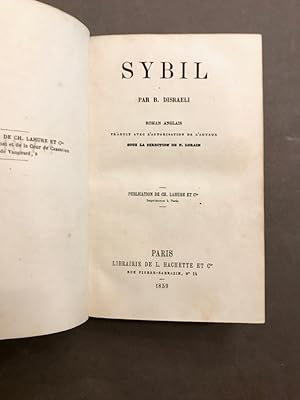 Sybil. Roman anglais traduit. sous la direction de P. Lorain.