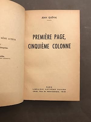 Première page, cinquième colonne.