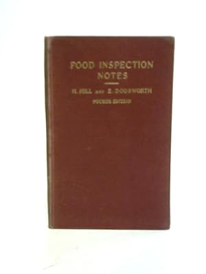 Bild des Verkufers fr Food Inspection Notes, A Handbook for Students zum Verkauf von World of Rare Books