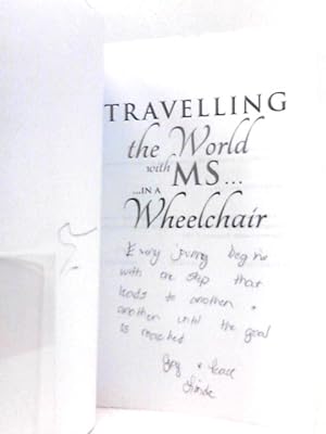 Bild des Verkufers fr Travelling the World With MS. in a Wheelchair zum Verkauf von World of Rare Books