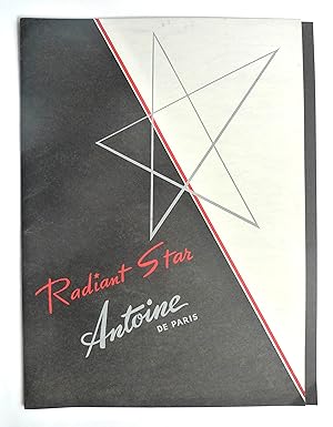 Radiant Star. Antoine de Paris. A folding card promotional sheet.