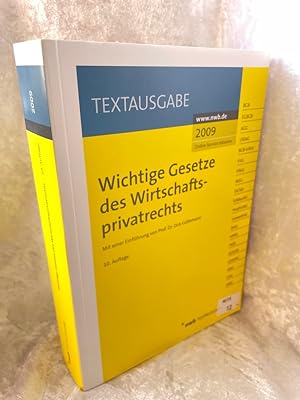 Bild des Verkufers fr Wichtige Gesetze des Wirtschaftsprivatrechts zum Verkauf von Antiquariat Jochen Mohr -Books and Mohr-