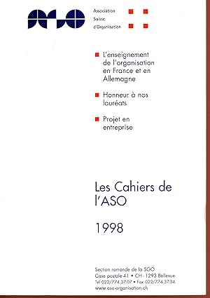 Les cahiers de l'ASO 1998