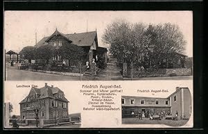 Ansichtskarte Wald-Oppelsdorf, Pensionen Friedrich August-Bad und Landhaus Else