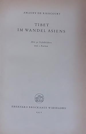 Bild des Verkufers fr TIBET IM WANDEL ASIENS. zum Verkauf von Antiquariat Bookfarm