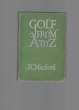 Imagen del vendedor de Golf from A to Z a la venta por Carvid Books