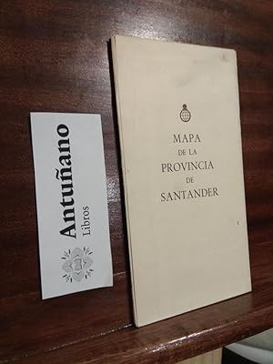 Imagen del vendedor de Mapa de la provincia de Santander a la venta por Libros Antuano