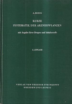 Imagen del vendedor de Kurze Systematik der Arzneipflanzen a la venta por Clivia Mueller