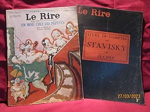 Bild des Verkufers fr LE RIRE - DEUX NUMROS SPCIAUX : N 626 du 31 JANVIER 1931 : UN MOIS CHEZ LES DEPUTS / N 792 du 7 AVRIL 1934 : LIVRE de COMPTES de STAVISKY zum Verkauf von LA FRANCE GALANTE