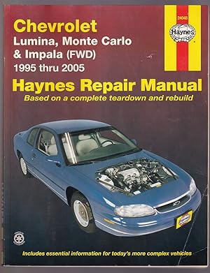 Immagine del venditore per Chevrolet Lumina, Monte Carlo & Front Wheel Drive Impala Automotive Repair Manual 1995 Thru 2005 venduto da Riverwash Books (IOBA)