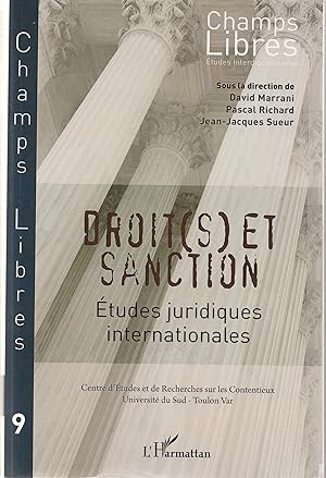 Image du vendeur pour Droit(s) et sanction. Etudes juridiques internationales mis en vente par Librairie Franoise Causse