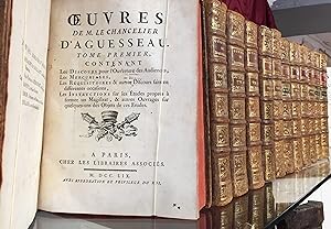 Oeuvres de monsieur Le Chancelier D'Aguesseau en 13 volumes