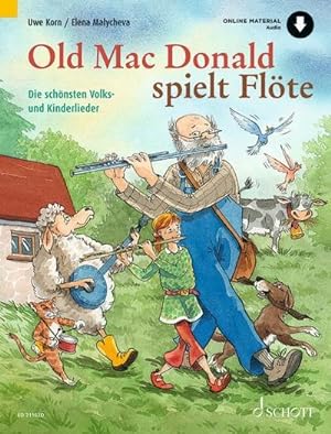 Bild des Verkufers fr Old Mac Donald spielt Flte : Die schnsten Volks- und Kinderlieder. 1-2 Flten. zum Verkauf von AHA-BUCH GmbH