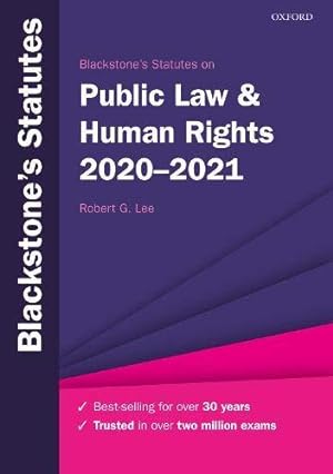 Imagen del vendedor de Blackstone's Statutes on Public Law & Human Rights 2020-2021 (Blackstone's Statute Series) a la venta por WeBuyBooks