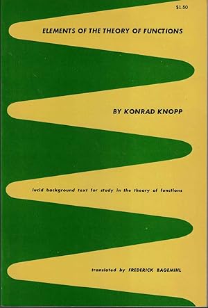 Bild des Verkufers fr Elements of the Theory of Functions zum Verkauf von Kenneth Mallory Bookseller ABAA