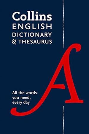 Seller image for Collins English Dictionary and Thesaurus: Paperback edition for sale by WeBuyBooks