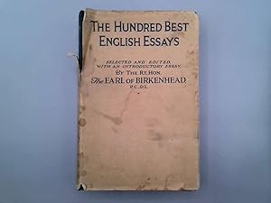 Imagen del vendedor de The Hundred Best English Essays a la venta por Goldstone Rare Books