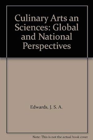 Bild des Verkufers fr Culinary Arts and Sciences: Global and National Perspectives zum Verkauf von WeBuyBooks