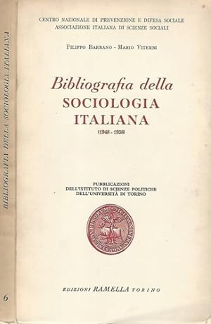 Bild des Verkufers fr Bibliografia della sociologia italiana (1948-1958). zum Verkauf von FIRENZELIBRI SRL