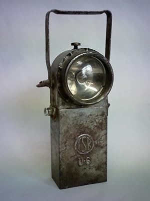 Alte Handlampe / Grubenlampe, Typ U-6, Baujahr 1970, aus Metall