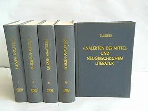 Analekten der mittel- und neugriechischen Literatur. 5 Bände