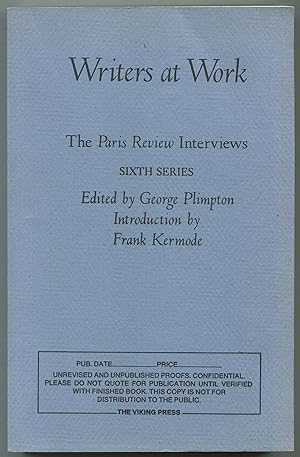 Seller image for Writers at Work: The Paris Review Interviews, Sixth Series for sale by Between the Covers-Rare Books, Inc. ABAA
