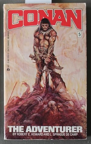 Bild des Verkufers fr CONAN THE ADVENTURER. [ Volume #5; Book #1 Volume ONE of the Complete Conan] The People of the Black Circle, The Slithering Shadow, Drums of Tombalku & The Pool of the Black One. >>> FRANK FRAZETTA Cover zum Verkauf von Comic World