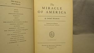 Bild des Verkufers fr The Miracle of America. First edition so stated, 1944 inscribed and signed, original cloth. zum Verkauf von J & J House Booksellers, ABAA