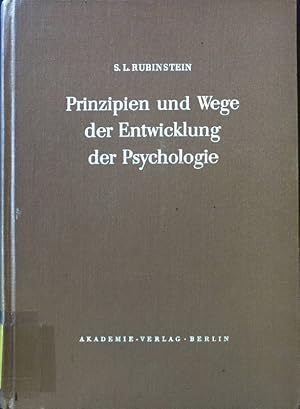 Imagen del vendedor de Prinzipien und Wege der Entwicklung der Psychologie. a la venta por books4less (Versandantiquariat Petra Gros GmbH & Co. KG)