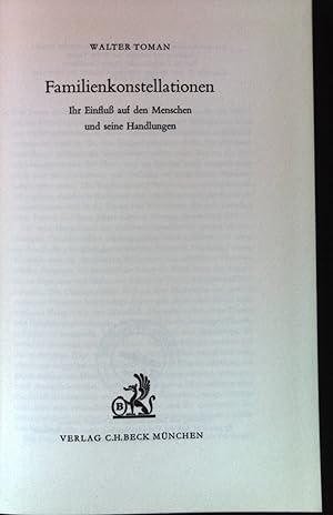 Imagen del vendedor de Familienkonstellationen : Ihr Einfluss auf den Menschen und seine Handlungen. a la venta por books4less (Versandantiquariat Petra Gros GmbH & Co. KG)