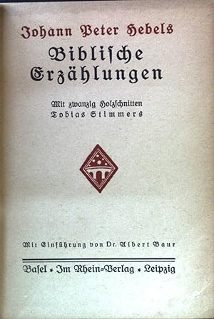 Bild des Verkufers fr Biblische Erzhlungen. zum Verkauf von books4less (Versandantiquariat Petra Gros GmbH & Co. KG)