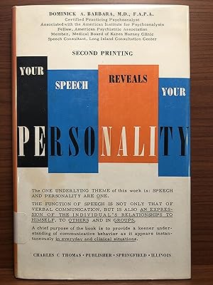 Seller image for Your Speech Reveals Your Personality for sale by Rosario Beach Rare Books