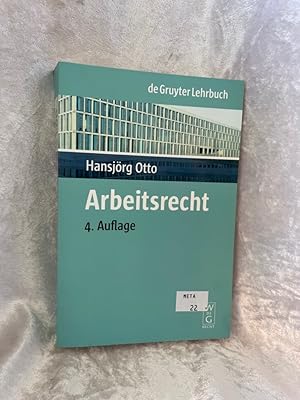 Seller image for Arbeitsrecht (De Gruyter Lehrbuch) for sale by Antiquariat Jochen Mohr -Books and Mohr-