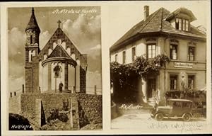 Foto Ansichtskarte / Postkarte Huttingen Efringen Kirchen am Oberrhein, Gasthaus zum Ochsen, St. ...