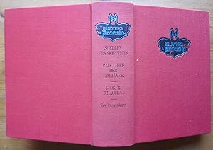 Bild des Verkufers fr Bibliotheca Dracula (nur Band 3 von 3). Mary Wollstonecraft Shelley: Frankenstein. Ann Radcliffe: Der Italinder oder der Beichtstuhl der Schwarzen Bermnche. Bram Stoker: Dracula. - Verschiedene bersetzer. Etwas verkleinerter Nachdruck der Ausgabe bei Hanser, Mnchen. zum Verkauf von Antiquariat Roland Ggler