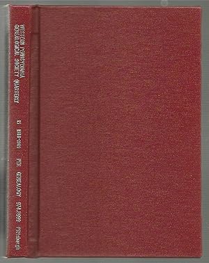 Imagen del vendedor de Western Pennsylvania Genealogical Society Quarterly Volume 15 Numbers 1-4 a la venta por K. L. Givens Books