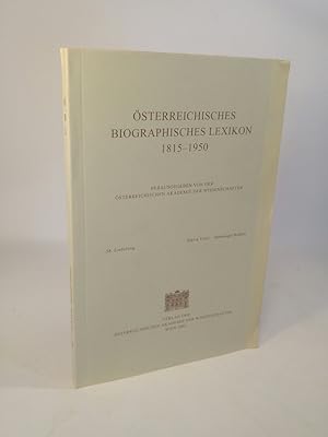 Bild des Verkufers fr sterreichisches Biographisches Lexikon 1815-1950. 58. Lieferung: Slacvik - Spannagel Rudolf zum Verkauf von ANTIQUARIAT Franke BRUDDENBOOKS