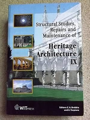 Immagine del venditore per Structural Studies, Repairs And Maintenance Of Heritage Architecture IX venduto da Bluesparrowhawk Books