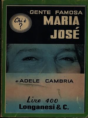 Bild des Verkufers fr Maria Jose' zum Verkauf von Librodifaccia