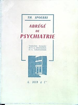Image du vendeur pour Abrege' de psychiatrie mis en vente par Librodifaccia