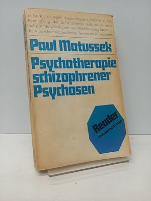 Bild des Verkufers fr Psychotherapie schizophrener Psychosen. zum Verkauf von Antiquariat Langguth - lesenhilft